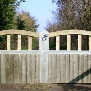 Entrance Gate - Curved Top Driveway Gate