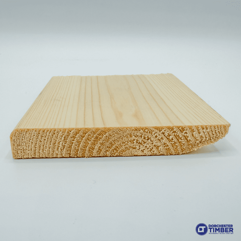 Bullnose / Pencil Round Skirting Board - Pine Redwood 19 x 100mm (Finished Size 15 x 95mm) - Image 3