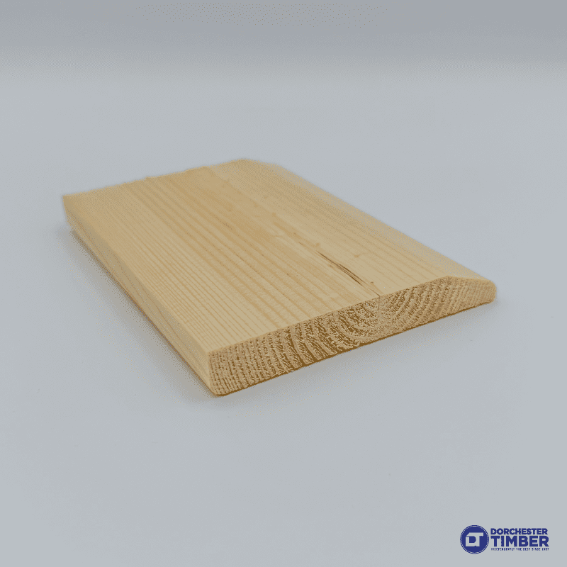 Bullnose / Pencil Round Skirting Board - Pine Redwood 19 x 100mm (Finished Size 15 x 95mm) - Image 2