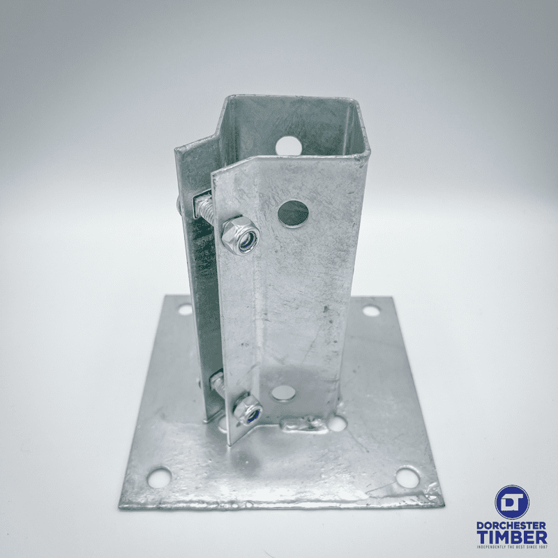 50mm Bolt Grip Fence Post Support to Boltdown - Galvanised