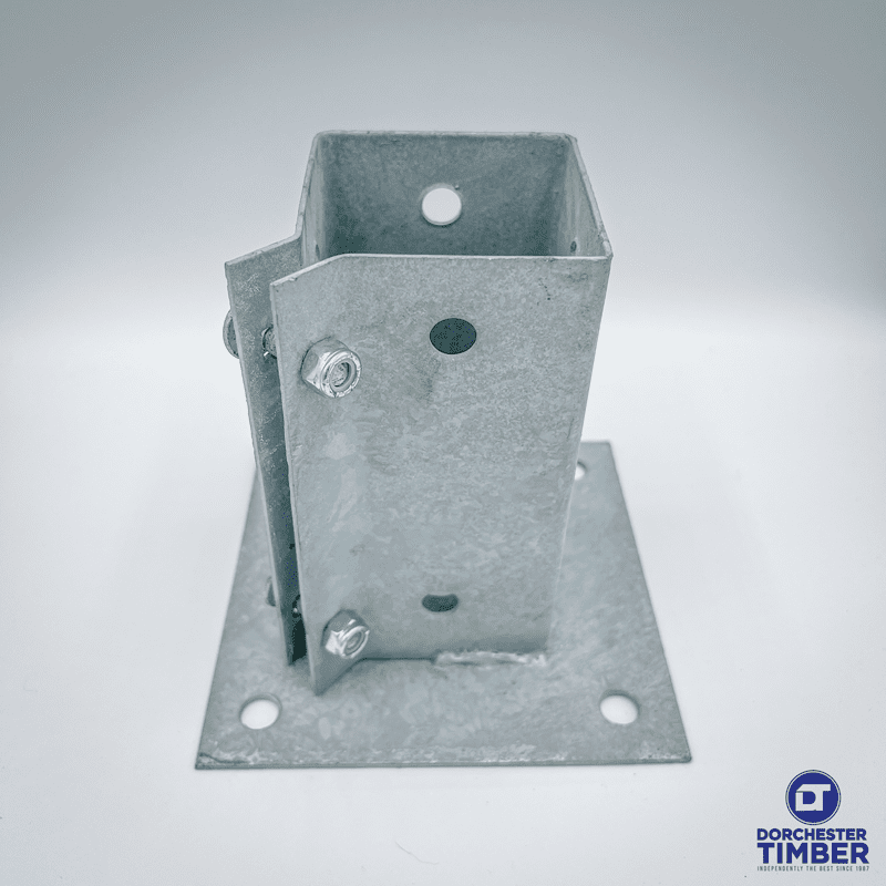 72mm Bolt Grip Fence Post Support to Boltdown - Galvanised