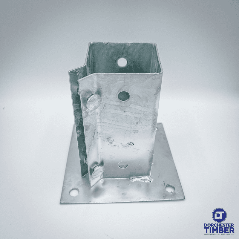 75mm Bolt Grip Fence Post Support to Boltdown - Galvanised