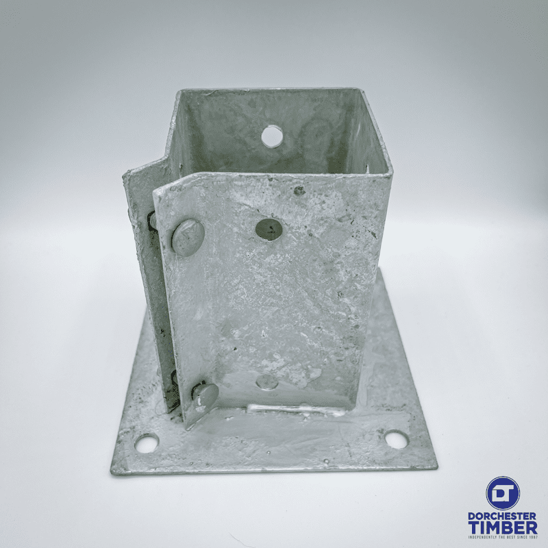 92mm Bolt Grip Fence Post Support to Boltdown - Galvanised