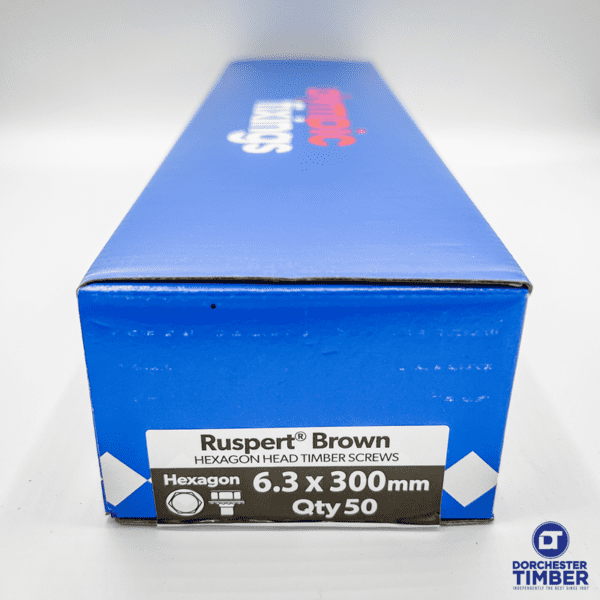 300mm Hex Head Timber Screws -100pcs Box - Image 3