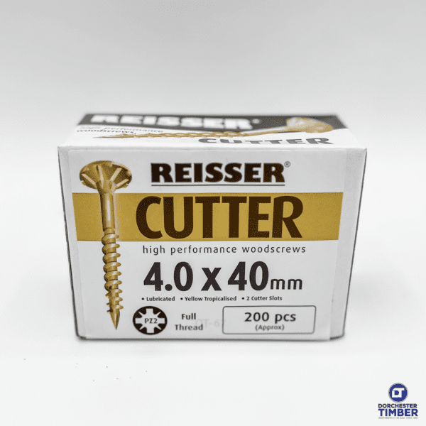 Reisser Cutter Wood Screws - 4.0 x 40mm (200pcs)