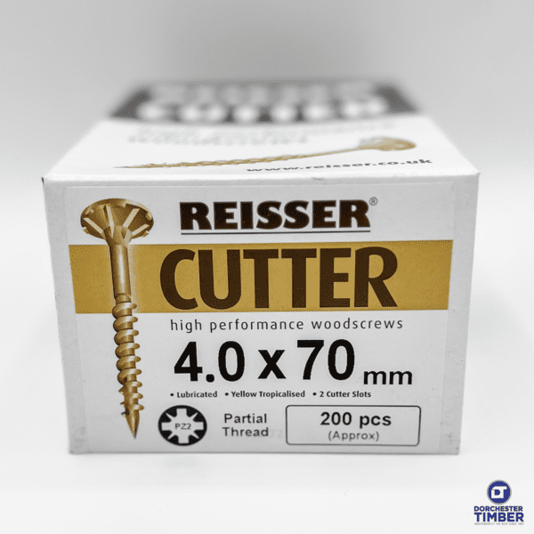 Reisser Cutter Wood Screws - 4.0 x 70mm (200pcs)