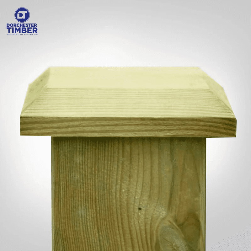Timber Fence Post Cap - 100mm for 75mm Post