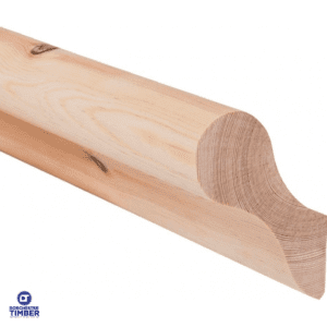 Pigs Ear Pine Handrail (EX) 75 x 100mm (Finished Size 60 x 90mm)