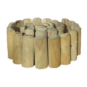 Log Roll, Green Treated Softwood Edging - 300mm x 1800mm