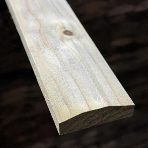 6ft Premium Wooden Fence Capping Rail Green Pressure Treated