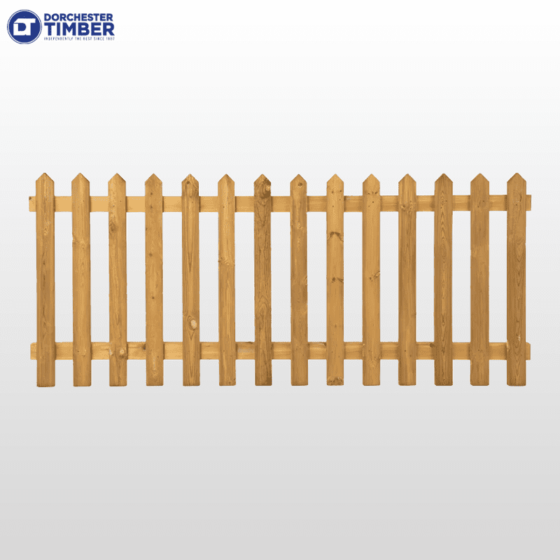 Pointed Top Picket Panels - Pressure Treated