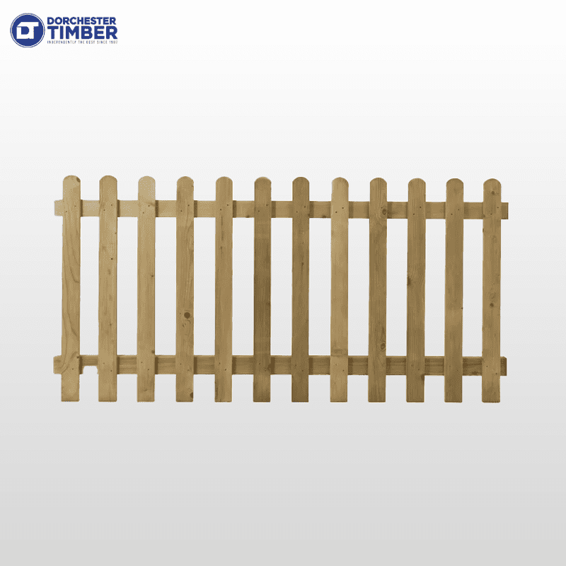 Round Top Picket Panels - Pressure Treated