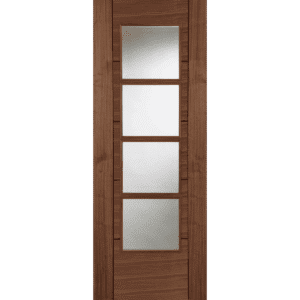 Walnut Iseo 4 Light Glazed Internal Door