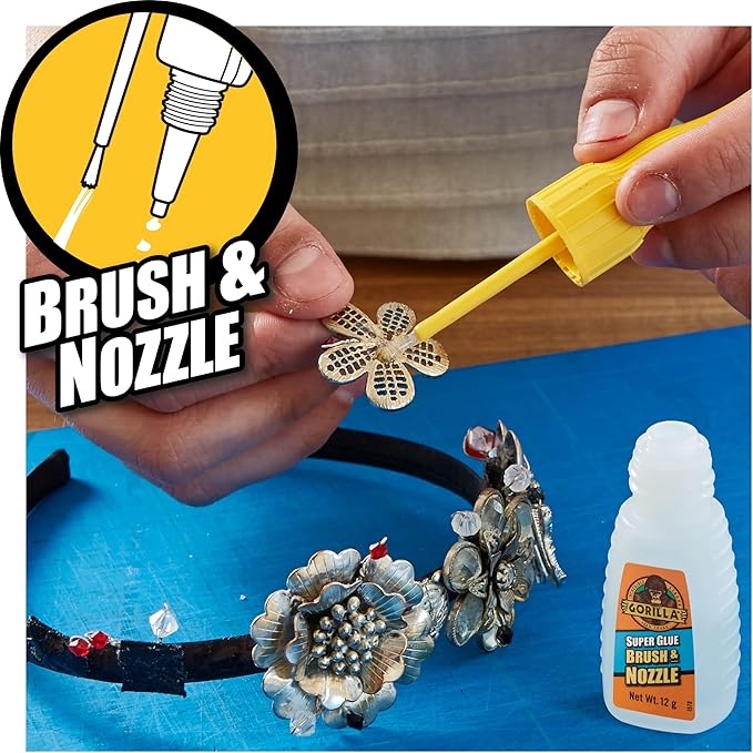 Gorilla Superglue Brush & Nozzle 12g - Image 3
