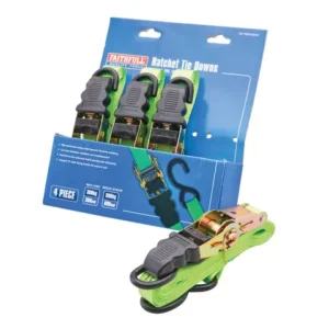 4-Piece Ratchet Tie-Down Straps