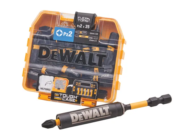 DEWALT PZ2 Screwdriver Bit Pack & Bit Holder