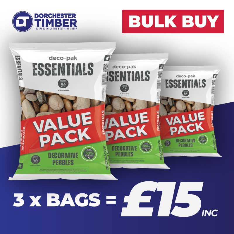 3 x Bags- Large Decorative Pebbles – 20kg (Bulk Deal)
